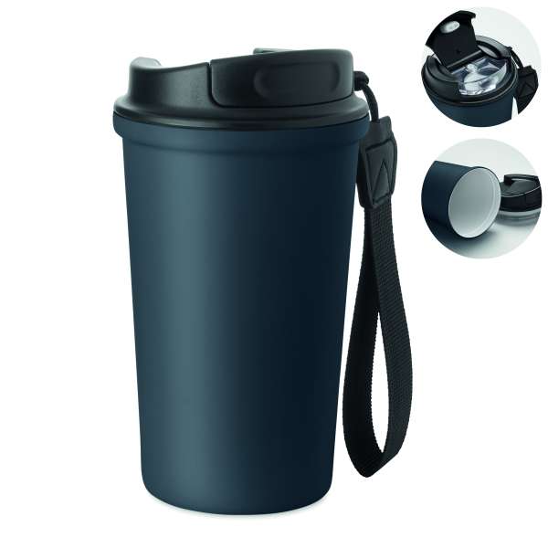 Becher recy. Edelstahl 400ml NAKANO