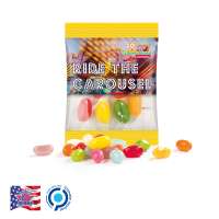 transparent American Style Jelly Beans, bunt gemischt