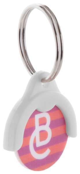 Schlüsselanhänger mit Einkaufswagen-Chip Token