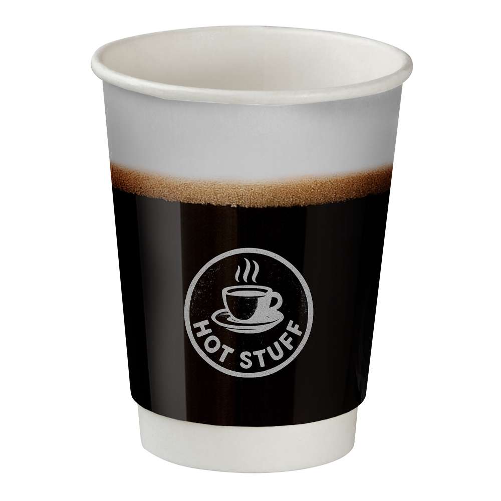 Doppelwandige Pappbecher, 300ml, Doppelwandige Becher Maxi