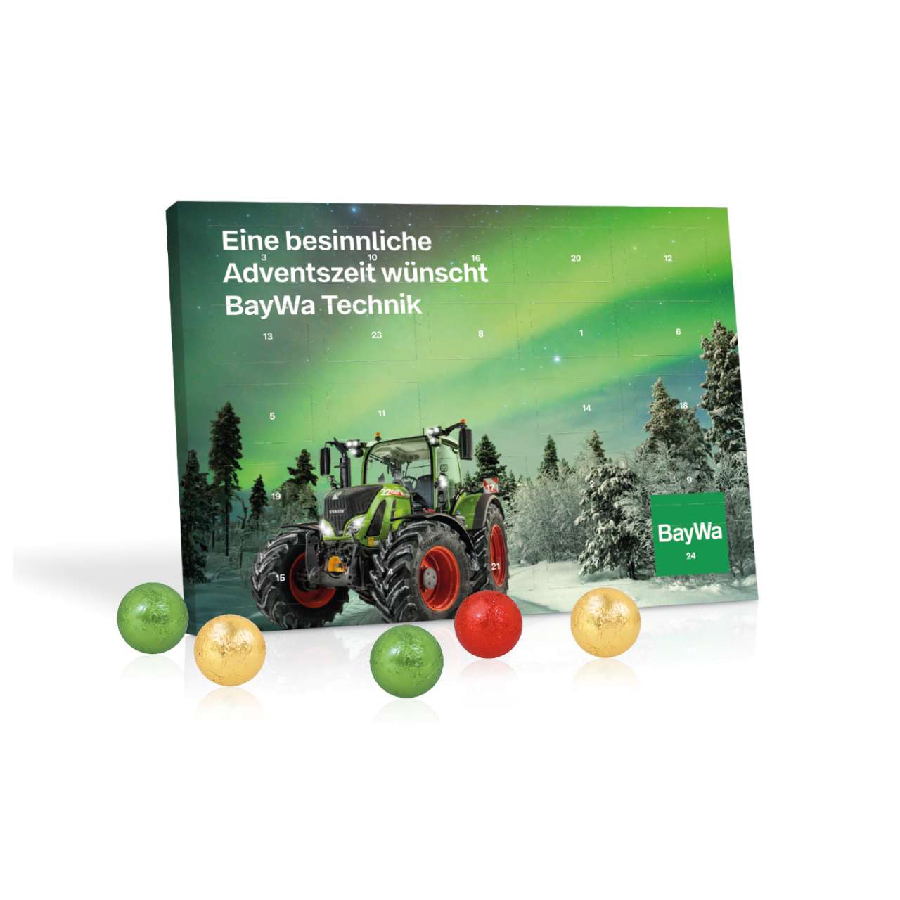 Tisch-Adventskalender mit Fairtrade® Schokolade