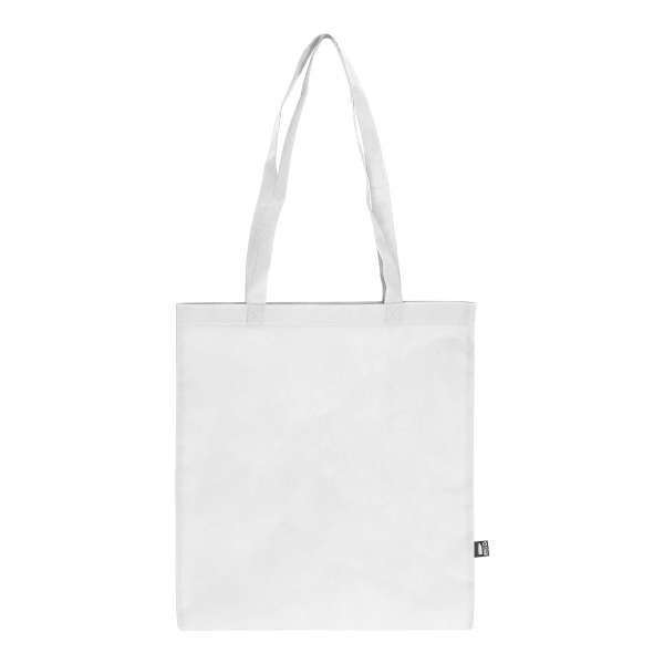 R-PET Tragetasche aus Non Woven mit langen Griffen 38 x 42cm 75g/m²