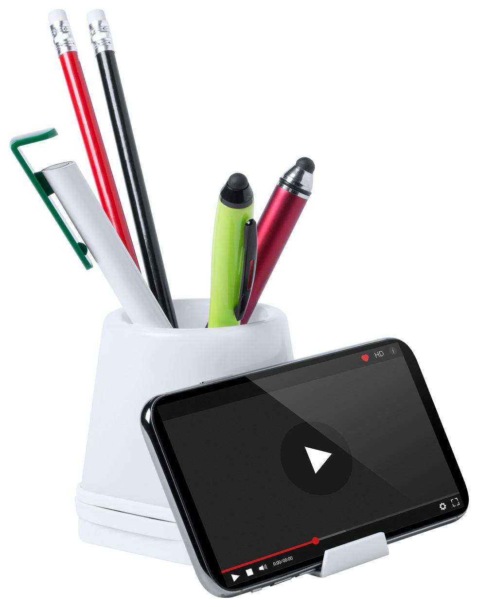 Stifteköcher mit USB-Hub Lumeo