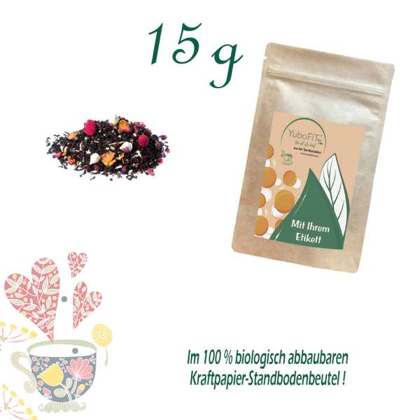 YuboFiT® Schwarzer Tee GROOVE WHITE NIGHT