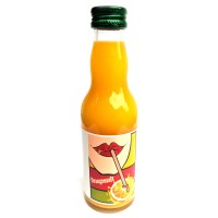 Orangen-Saft 200 ml Glasflasche mit bedrucktem Label - pfandfrei