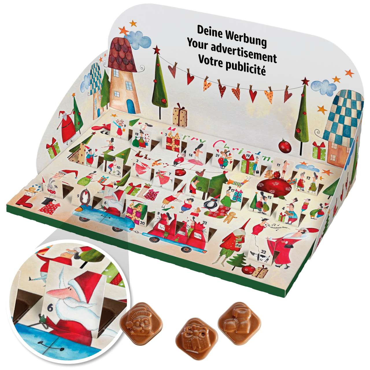 Pop-Up Schoko-Adventskalender