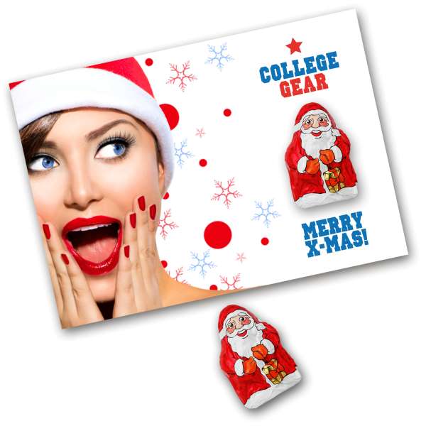 Grußkarte mit Schokonikolaus