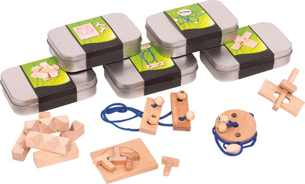 Geschicklichkeitsspiel THINK ABOUT, 5-fach sortiert