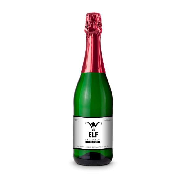 Sekt - Riesling - Flasche grün - Kapselfarbe, 0,75 l