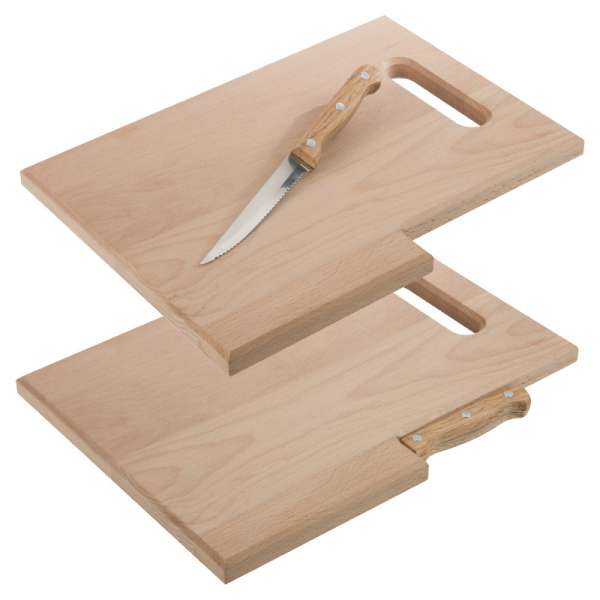 Holz-Brett mit Messer Lizzano