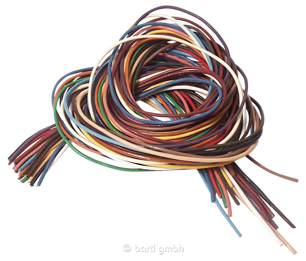 Lederband Sortiment, bunt 100 cm (20)