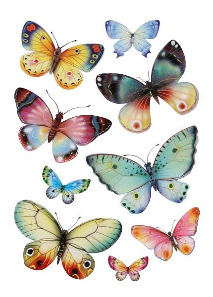 Sticker Schmetterling 3D (9er Set)