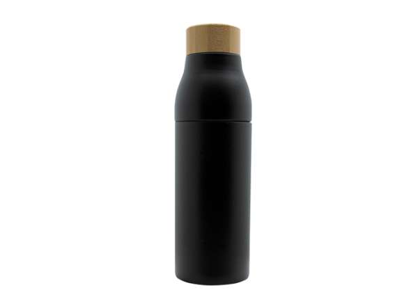 Doppelwandige und teilbare Flasche 'Shima', Bambusdeckel