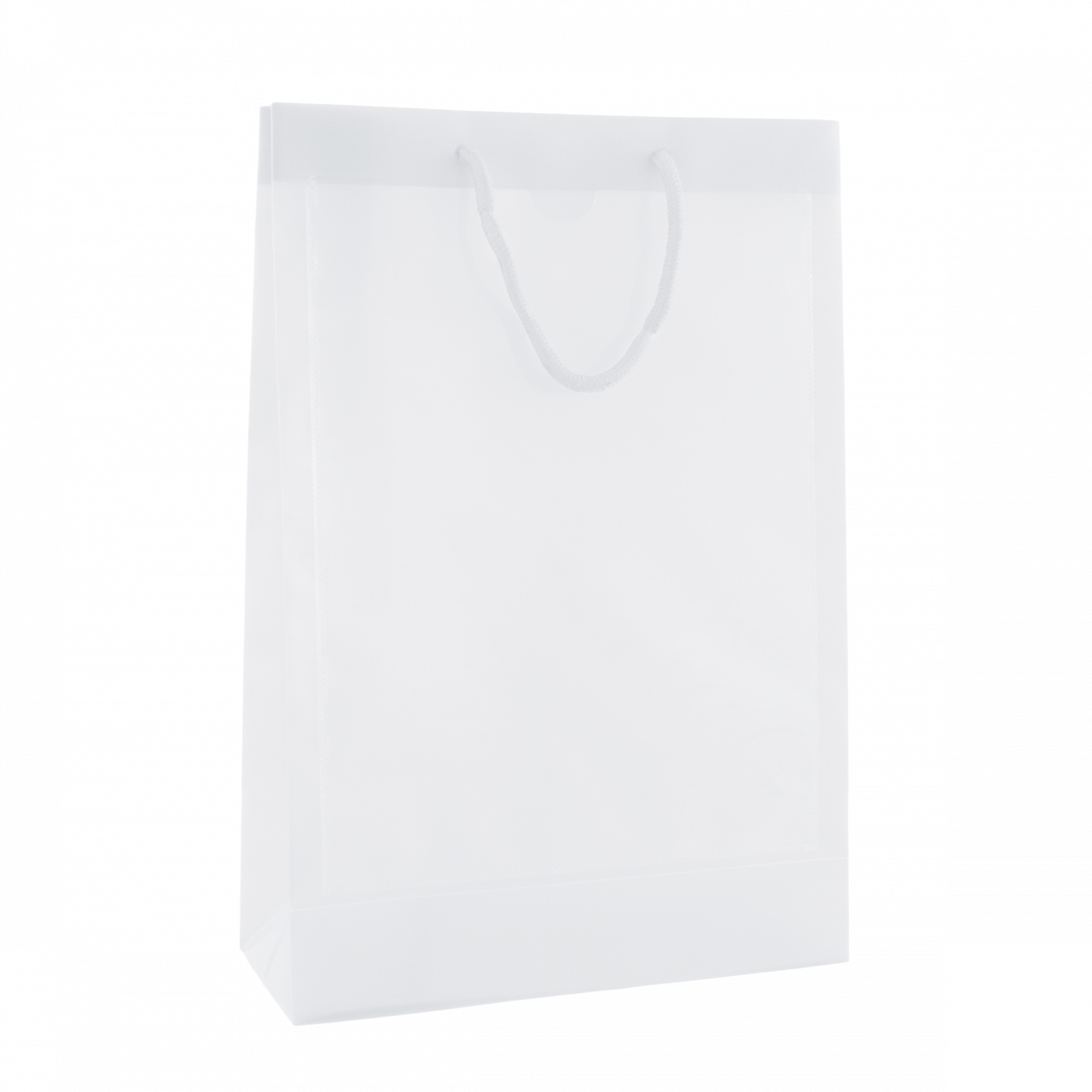 Tragetasche transparent mit 2 Fenstern A5