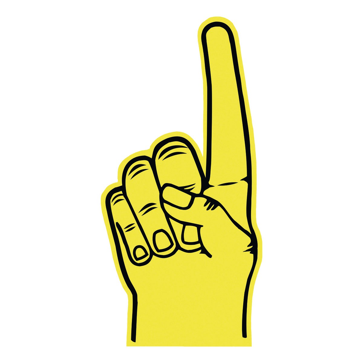 Winkehand aus Schaumstoff FINGER