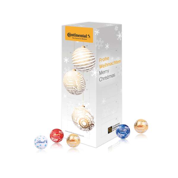 Adventskalender "Turm" mit Lindt Schokolade