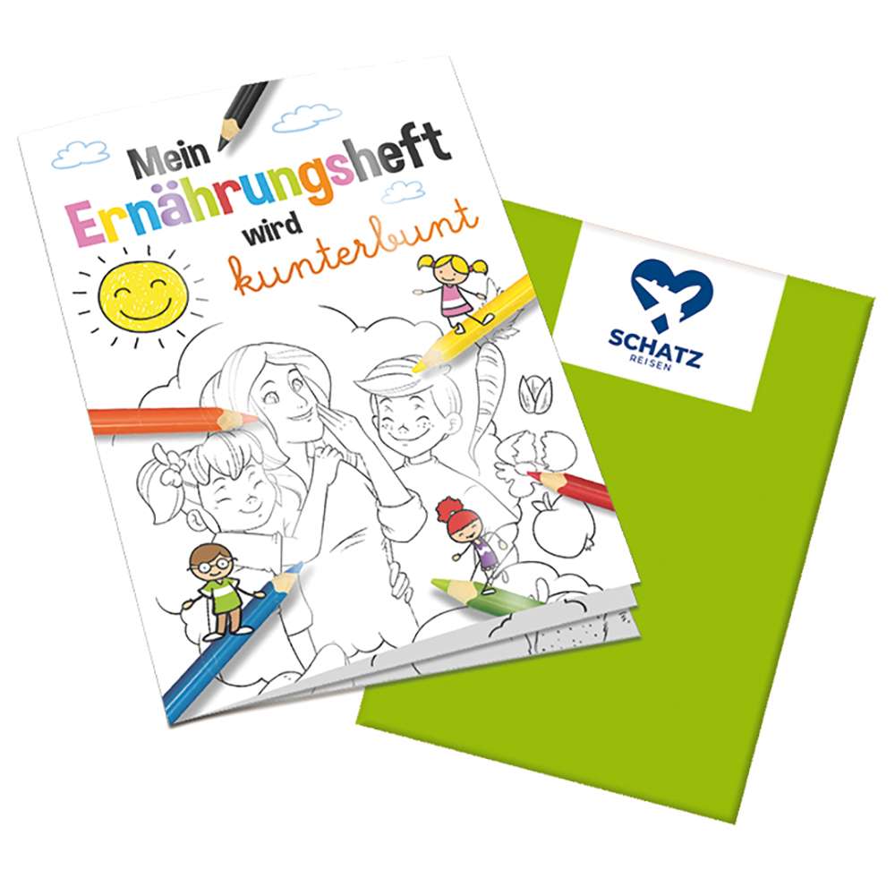Malbuch / Mal-Set A6 - Ernährung