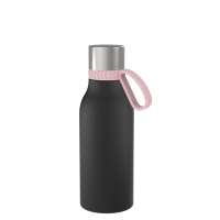 Flasche schwarz, Ring hellmagenta