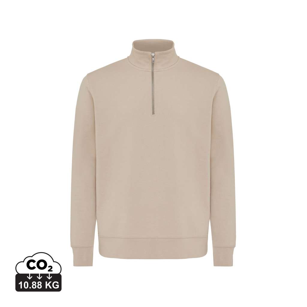 IQONIQ Elgon Quarter-Zip-Sweater aus rec. Baumwolle