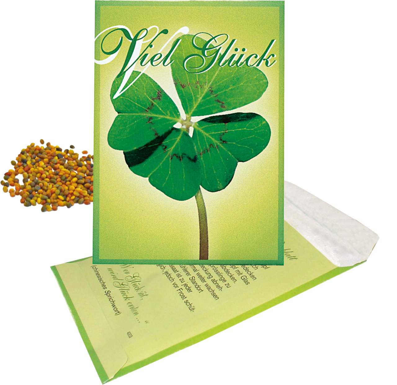 Samentütchen Glück Perserklee 82 x 114 mm