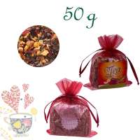 Organzabeutelchen mit Zugband, Inhalt 50 g