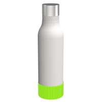 Flasche weiß, Hülle hellgrün