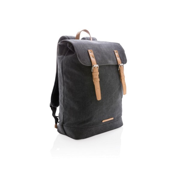 Canvas Laptop-Rucksack, PVC-frei