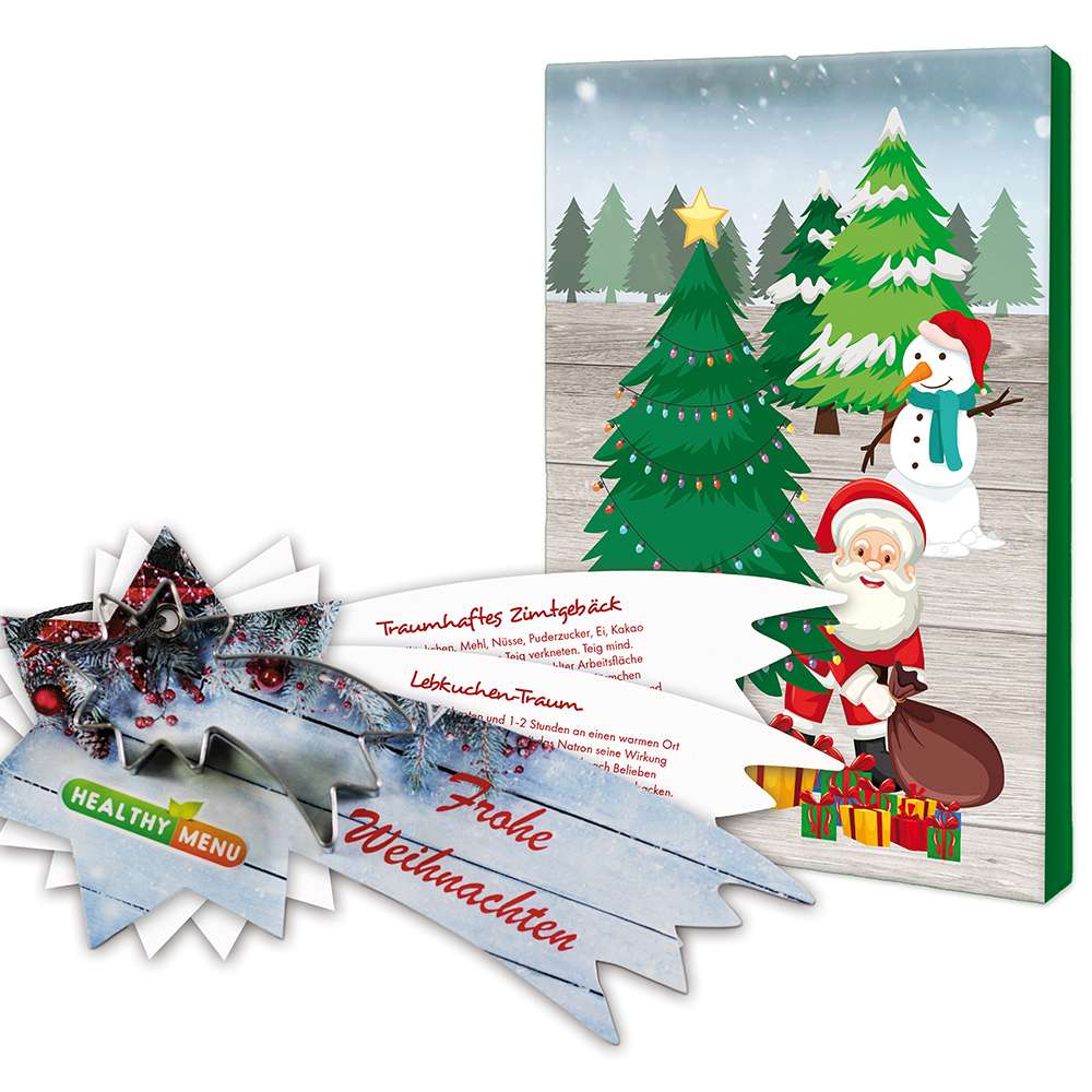 Backförmchen mit Rezeptblock Komet