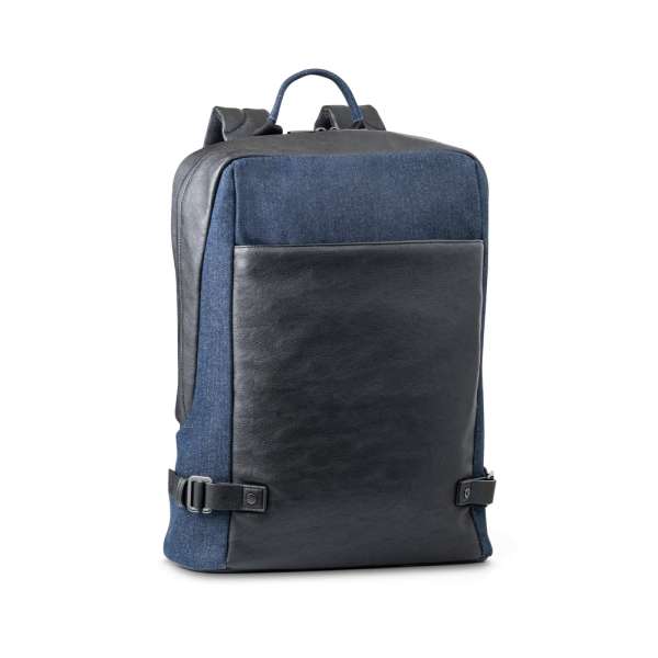 DIVERGENT BACKPACK I Laptop-Rucksack bis zu 156'' aus Denim und PU