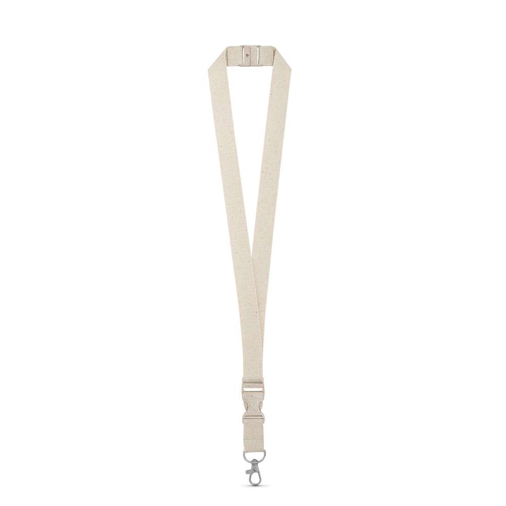 BALLINA Lanyard aus 100% Baumwolle mit Metallkarabiner