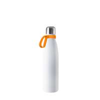 Flasche weiß, Ring orange