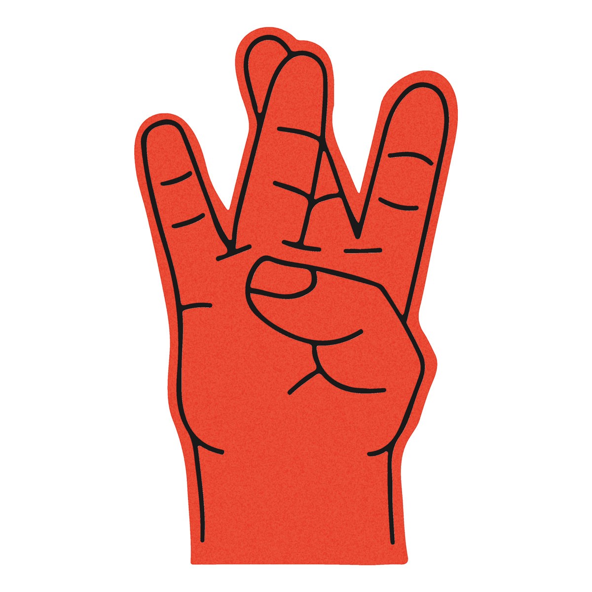 Winkehand aus Schaumstoff WESTCOAST