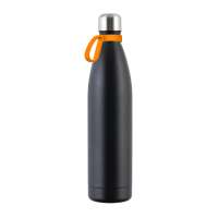 Flasche schwarz, Ring orange