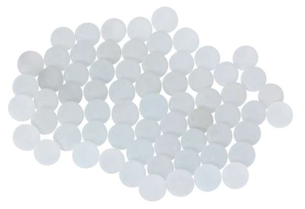 Glasmurmeln Frost weiß 14mm (ca 300St.)