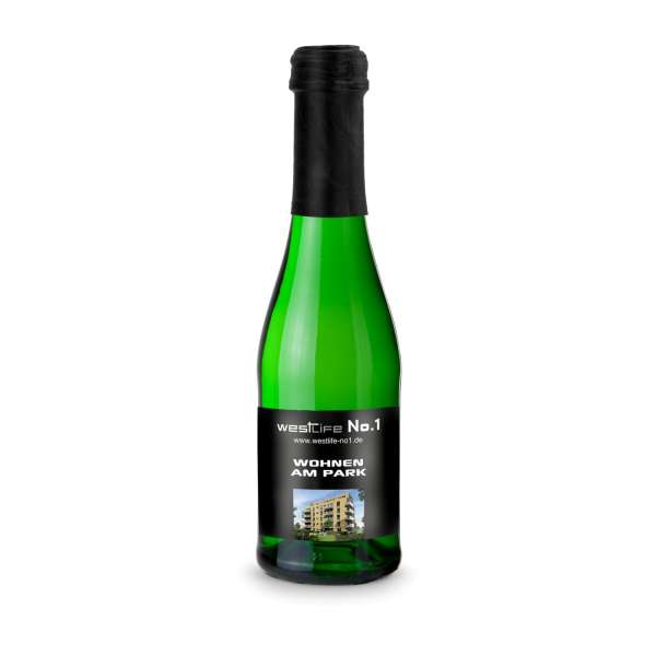Sekt Cuvée Piccolo - Flasche grün - Kapselfarbe, 0,2 l