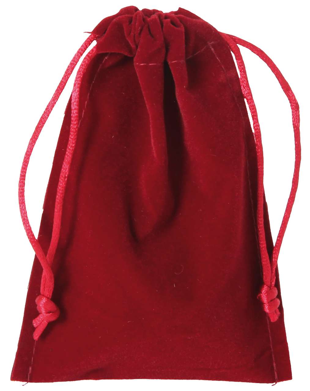 Samtbeutel groß rot