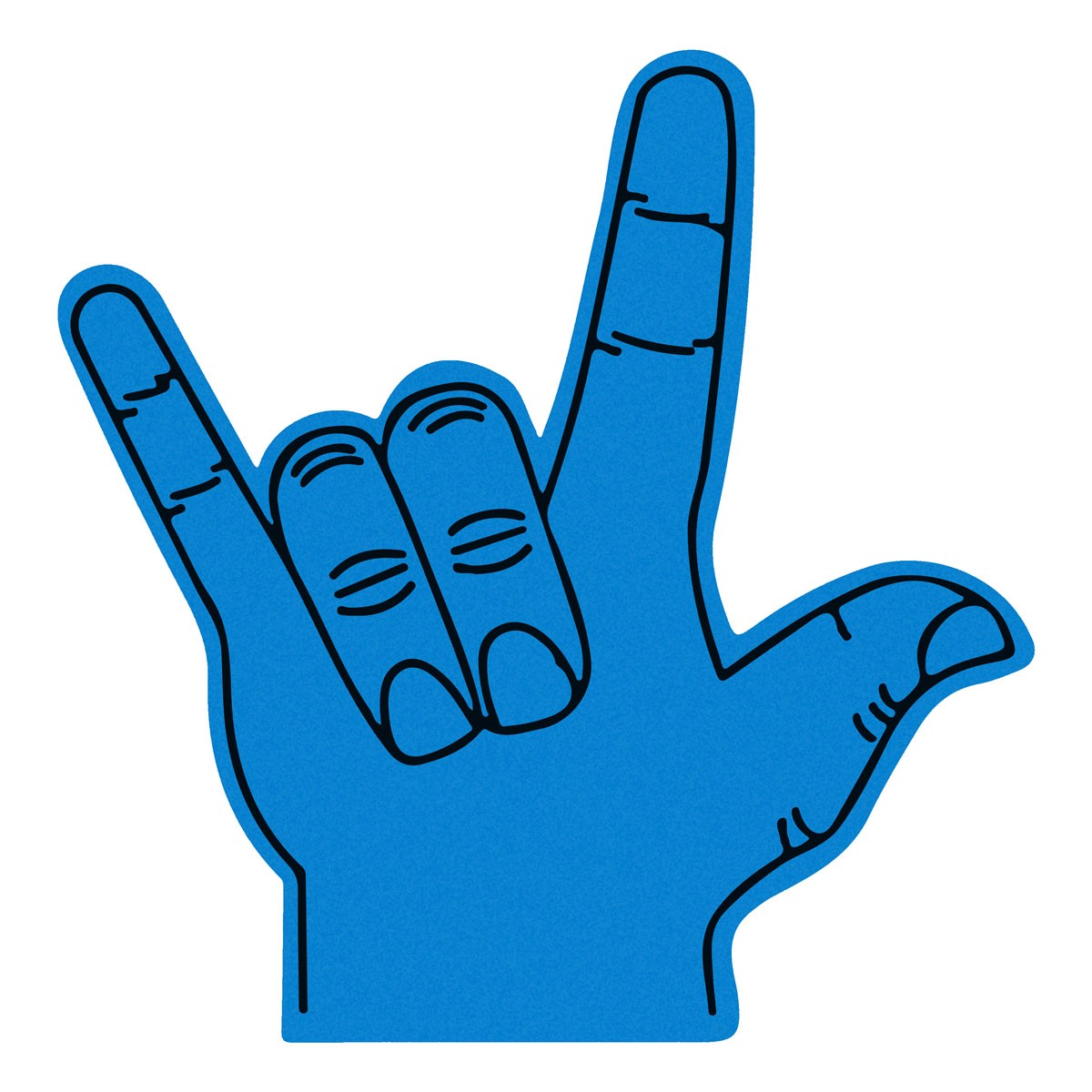 Winkehand aus Schaumstoff ROCKER BREIT