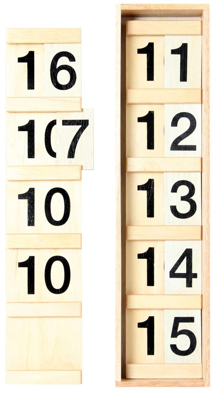 Zahlenbrett 11-19 Seguintafeln I