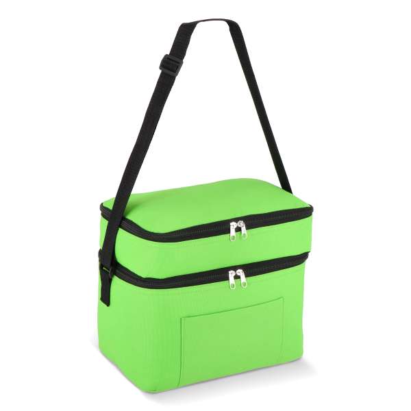 R-PET 600D Doppelfach-Kühltasche 30 x 20 x 25cm 12L