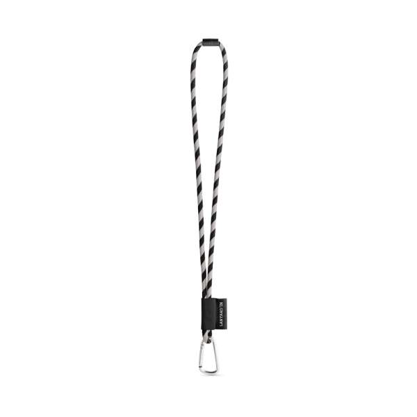 SET Lanyard TUBE Long (Ø 7 mm) mit 55 mm D-förmigem Karabiner und Ø 7 mm Sicherheitsverschluss