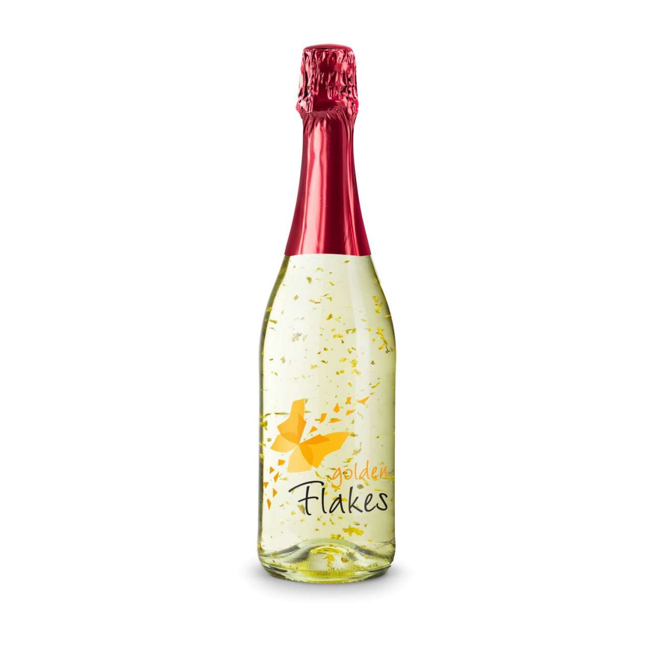 Golden Flakes - Flasche klar - Kapselfarbe, 0,75 l