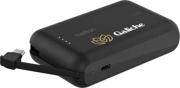 Belkin BoostCharge PowerBank 10K Integriertes Kabel