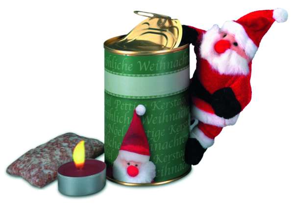 Magnetischer Weihnachtsmann in der Dose