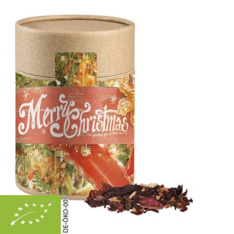 Bio Weihnachts Früchtetee, ca. 140g, Kraftpapierdose Maxi