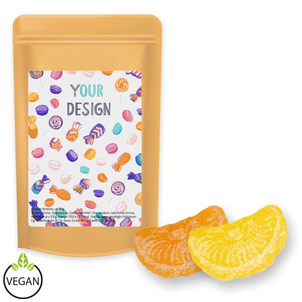 Zitrone und Orangen Bonbons, ca. 80g, Standbeutel Midi