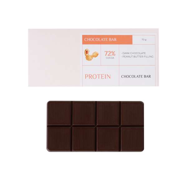 GEFÜLLTE SCHOKOLADE PROTEIN 70 G