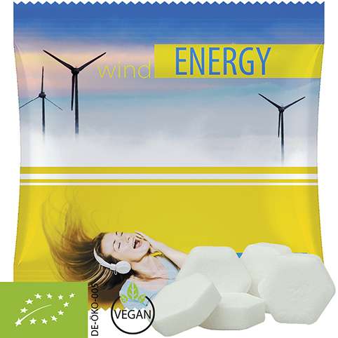 Bio Traubenzucker Orange Drops, ca. 5g, Mini-Tüte