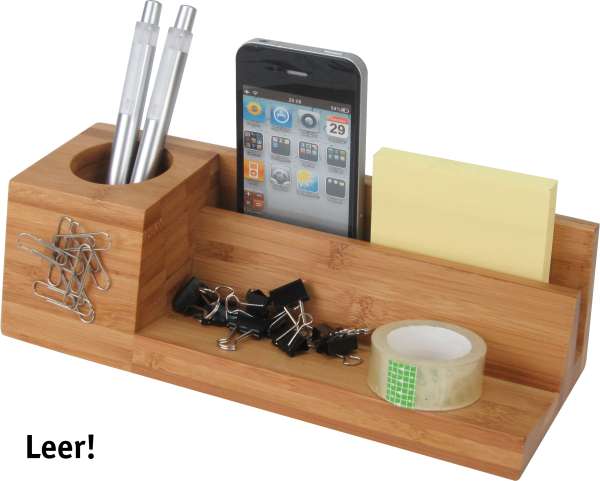 Schreibtischständer mit Magnet Bambus