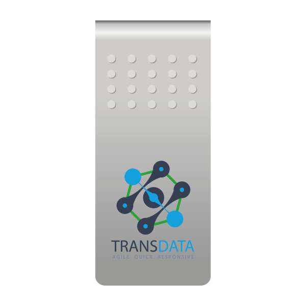 ROMINOX® Mehrweg-Büroklammer Straight Clip XL mit Noppen, idealer Mailingartikel für Dokumente, bis