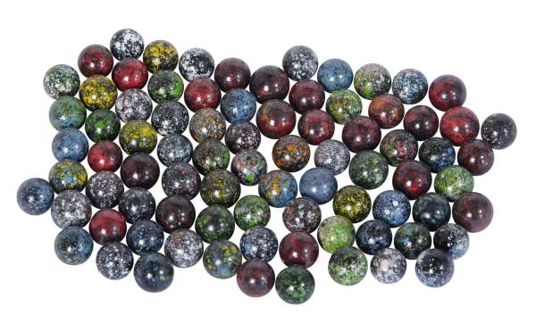 Glasmurmeln Pinto 14mm (ca. 300St.)